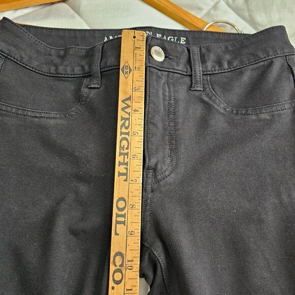 EUC AMERICAN EAGLE OUTFITTERS BLACK JEGGING SUPER STRETCH SIZE 6 - Picture 12 of 14